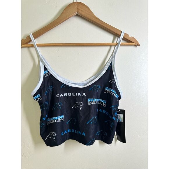 NFL Carolina Panthers Black and Blue Ultimate Fan Sports Bra Size XL - Picture 4 of 5